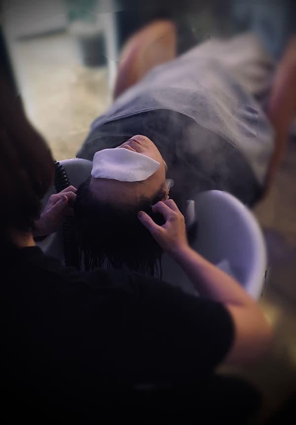 ウェットヘッドスパ